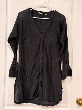 Final Price Silk Athleta Black Lightweight Tunic Top